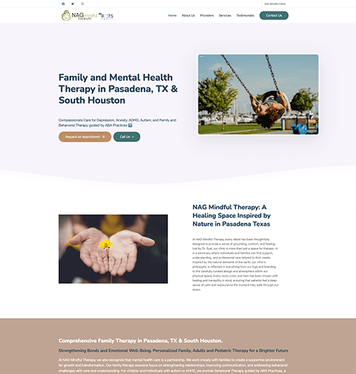Custom healthcare website design for Houston healthcare organizations, featuring responsive medical websites with online appointment scheduling, patient portals, telehealth services, and mobile-friendly experiences.